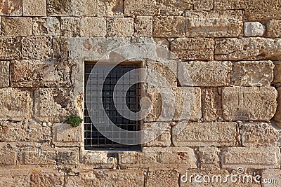 An ancient Crusader fortress. Stock Photo