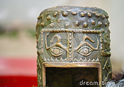 ancient dacian helmet Stock Photo