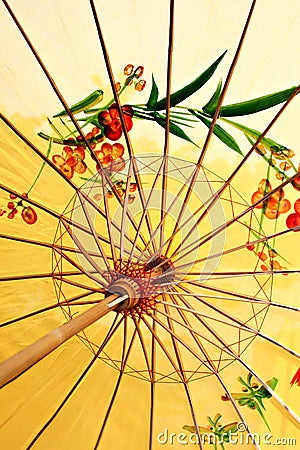 Ancient decorative umbrella Stock Photo