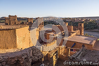 Ancient desert village Ait Benhaddou Stock Photo