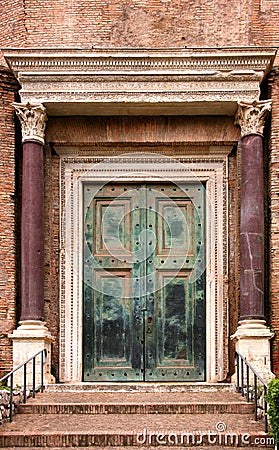 Ancient door Stock Photo
