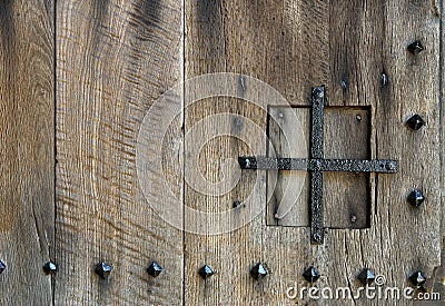 Ancient door detail Stock Photo