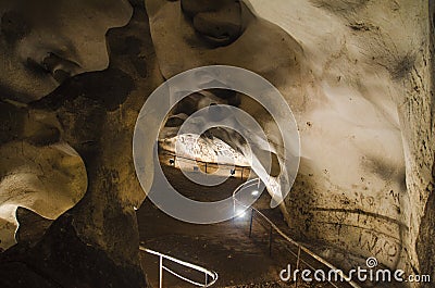 Ancient Drawings in Magura Cave, Belogradchik, Bulgaria Stock Photo