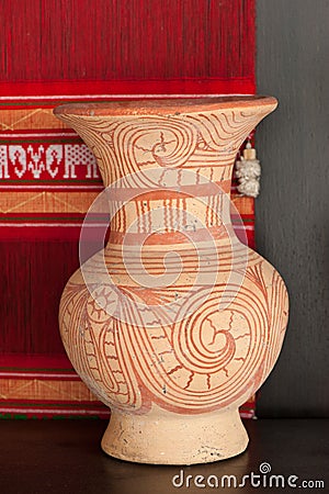 Ancient Earthenware, Ban Chiang, Thailand Stock Photo