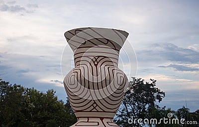 Ancient Earthenware, Ban Chiang in Thailand Stock Photo