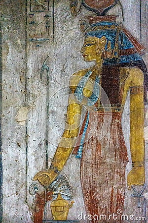 Ancient egypt image of Queen Cleopatra Stock Photo