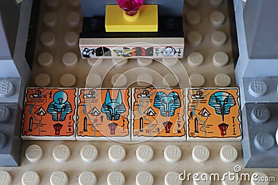 Ancient egypt lego building Editorial Stock Photo