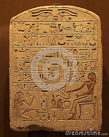 Ancient Egypt hieroglyphs Stock Photo