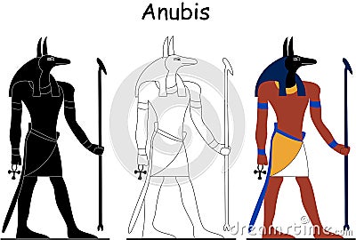 Ancient Egyptian god - Anubis Stock Photo