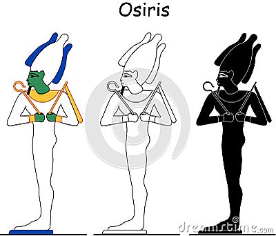 Ancient Egyptian god - Osiris Stock Photo