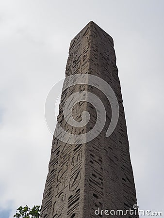Cleopatra Needle Egyptian obelisk in London Stock Photo