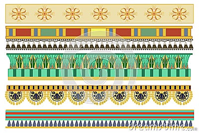 Ancient Egyptian pattern designs Stock Photo