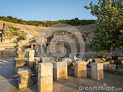 Ancient Ephesus archeological site Stock Photo