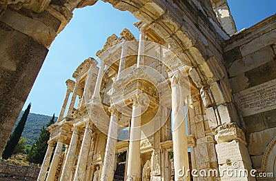 Ancient ephesus Stock Photo