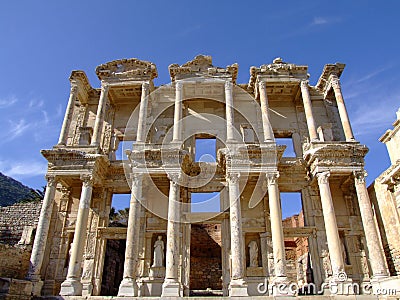 Ancient ephesus celsus library Stock Photo