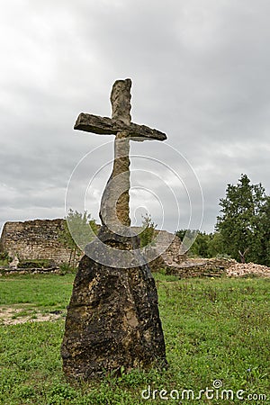 Ancient excavations site close to Station Blek, Istria, Croatia. Stock Photo