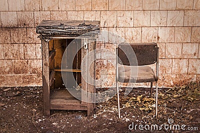 Ancient Facilities Abandoned Alquife Mines Stock Photo