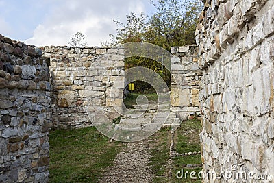 Ancient fortification Castra ad Montanensium in town of Montana, Bulgaria Stock Photo