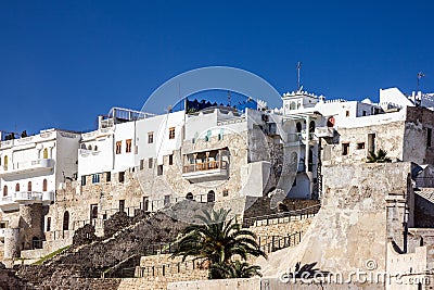 Ancient fortress in old town Tanger, Morocco, Medina Stock Photo