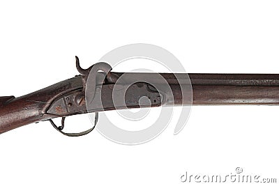 Ancient French gun Stock Photo