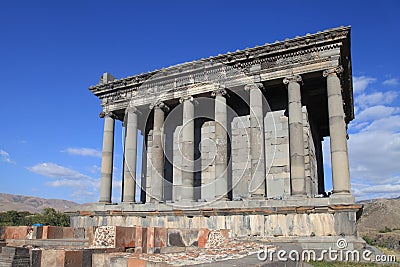 Ancient Garni Pagan Temple, Armenia Stock Photo