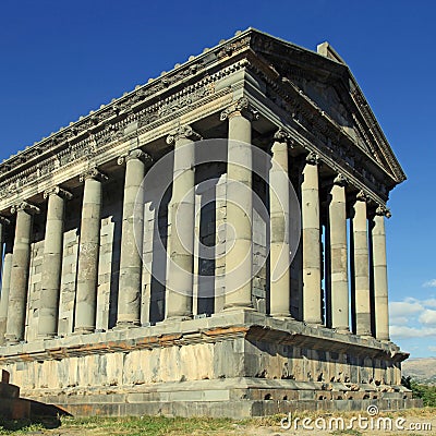 Ancient Garni Pagan Temple, Armenia Stock Photo