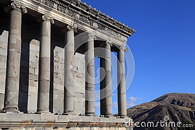 Ancient Garni Pagan Temple, Armenia Stock Photo