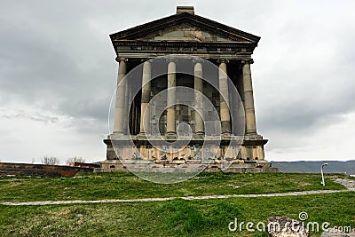 Ancient Garni pagan Temple Stock Photo