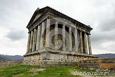 Ancient Garni pagan Temple Stock Photo