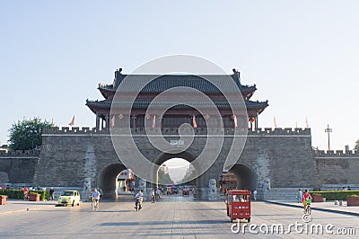 Ancient gate tower Editorial Stock Photo