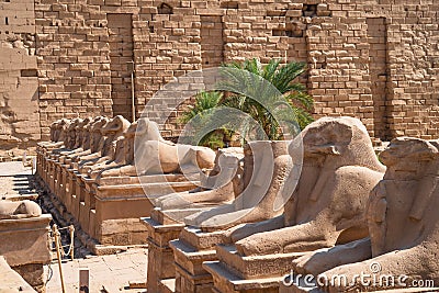 Ancient giant statues of Egypt Stock Photo