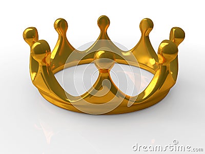 Ancient gold crown Stock Photo