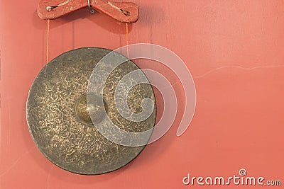 Ancient gong Stock Photo
