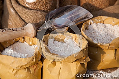 Ancient grain original varieties Italians from ancient Italy seeds Stock Photo