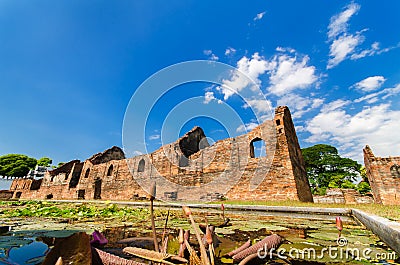 Ancient great palace of king Narai. Stock Photo