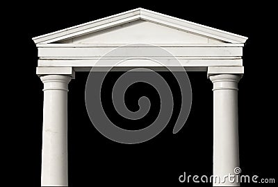 Ancient Greek temple detail Stock Photo