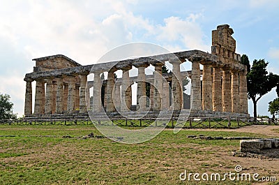 Ancient Greek temples Stock Photo