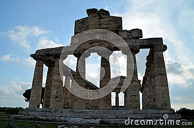 Ancient Greek temples Stock Photo