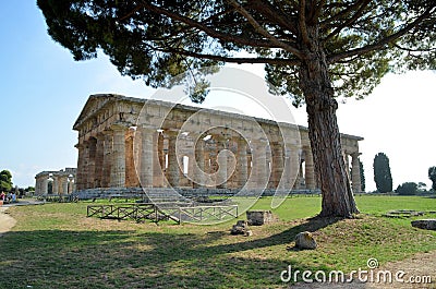 Ancient Greek temples Stock Photo