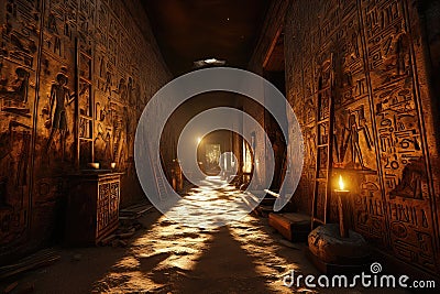 Ancient hieroglyphs. Egyptian architecture Stock Photo