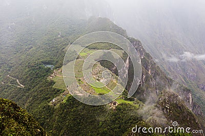 Ancient Inca city of Machu Picchu Stock Photo