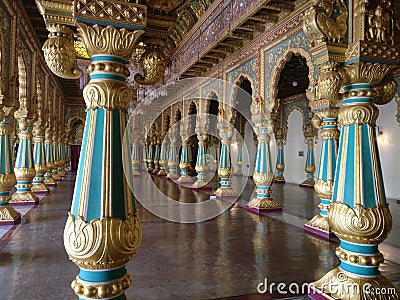 Ancient Indian Historical Royal Palaces Stock Photo