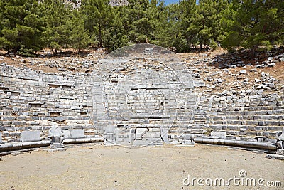 The Ancient Ionian Ruins of Priene in Aydin Province, Turkey Stock Photo