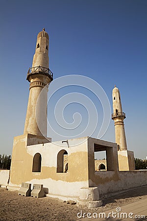 Ancient Khamis Mosque, Bahrain Stock Photo