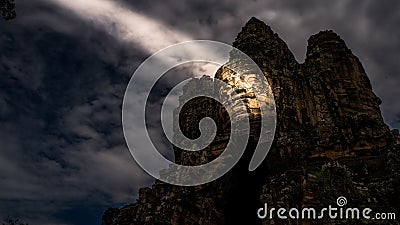 Angkor Wat temple. Siem Reap, the smile of angkor Stock Photo