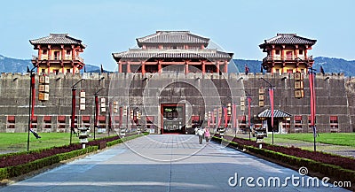 Ancient king castle in China Stock Photo