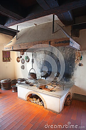 Ancient kitchen Stock Photo
