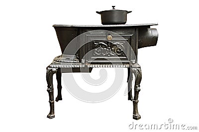 Ancient kitchen stove Stock Photo