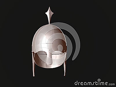 Ancient Knight Helmet Stock Photo