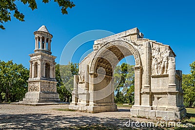 Ancient Les Antiques of Saint-Remy-de-Provence Stock Photo